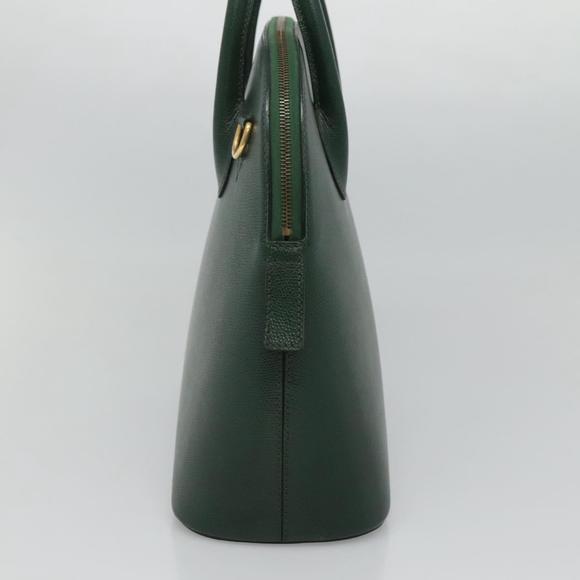 CELINE Hand Bag Leather Green Auth ep7982 - Picture 4 of 16